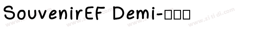 SouvenirEF Demi字体转换